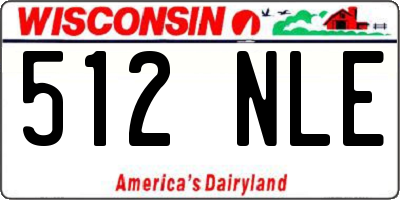 WI license plate 512NLE