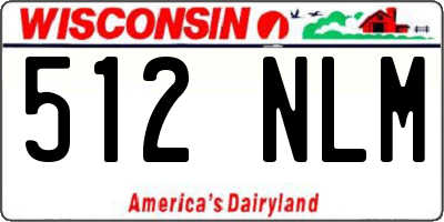 WI license plate 512NLM