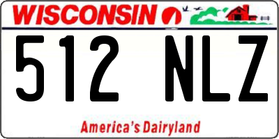 WI license plate 512NLZ