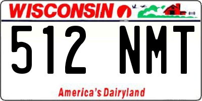 WI license plate 512NMT