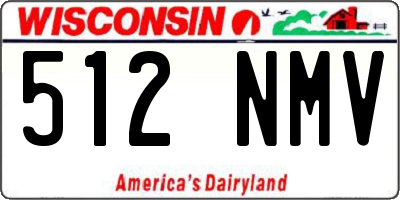 WI license plate 512NMV