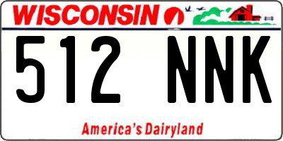 WI license plate 512NNK