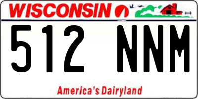 WI license plate 512NNM