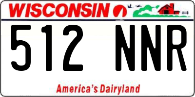 WI license plate 512NNR