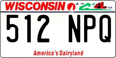 WI license plate 512NPQ