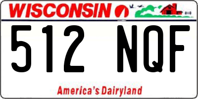WI license plate 512NQF