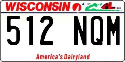 WI license plate 512NQM