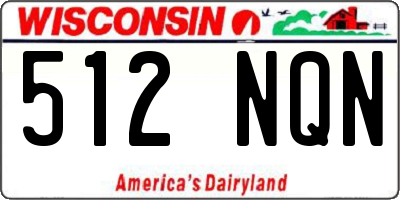 WI license plate 512NQN