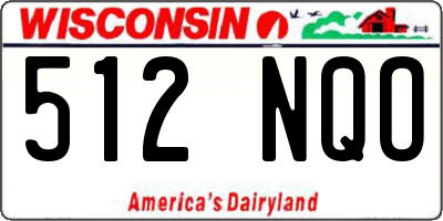 WI license plate 512NQO