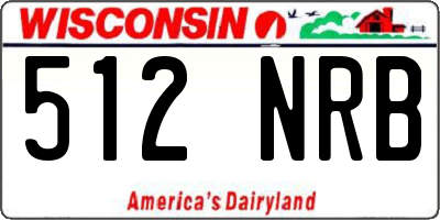 WI license plate 512NRB
