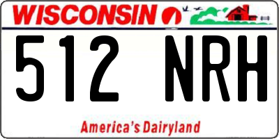 WI license plate 512NRH