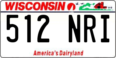 WI license plate 512NRI