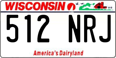 WI license plate 512NRJ