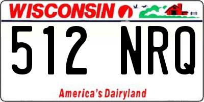 WI license plate 512NRQ