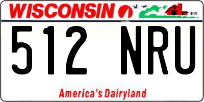 WI license plate 512NRU