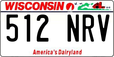 WI license plate 512NRV