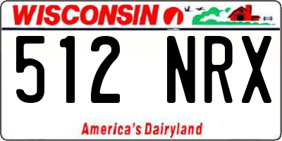 WI license plate 512NRX