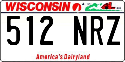 WI license plate 512NRZ