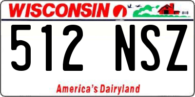 WI license plate 512NSZ