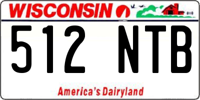 WI license plate 512NTB