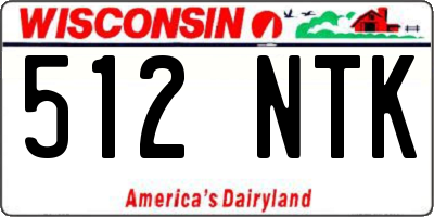 WI license plate 512NTK