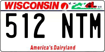 WI license plate 512NTM