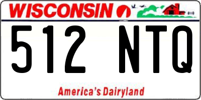 WI license plate 512NTQ