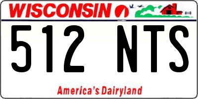 WI license plate 512NTS