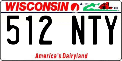 WI license plate 512NTY