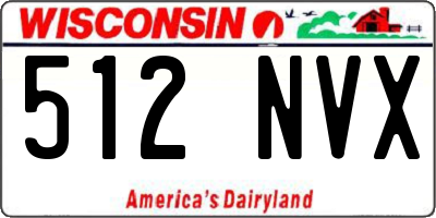 WI license plate 512NVX
