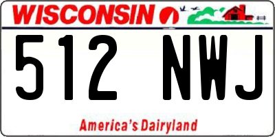 WI license plate 512NWJ