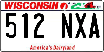 WI license plate 512NXA