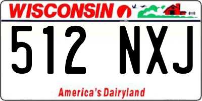WI license plate 512NXJ