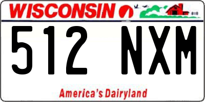 WI license plate 512NXM