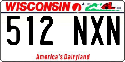 WI license plate 512NXN