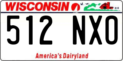 WI license plate 512NXO