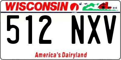 WI license plate 512NXV