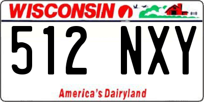 WI license plate 512NXY