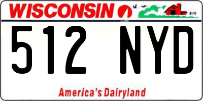 WI license plate 512NYD
