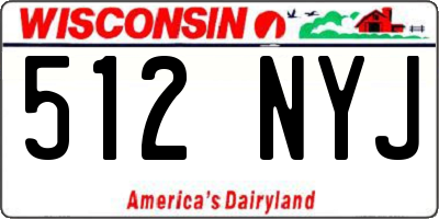 WI license plate 512NYJ