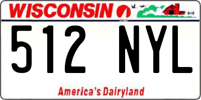 WI license plate 512NYL
