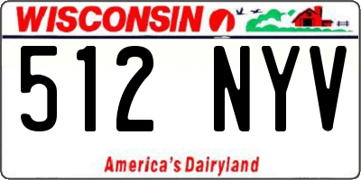 WI license plate 512NYV