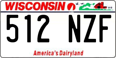WI license plate 512NZF
