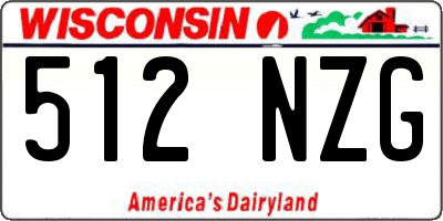 WI license plate 512NZG