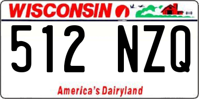 WI license plate 512NZQ