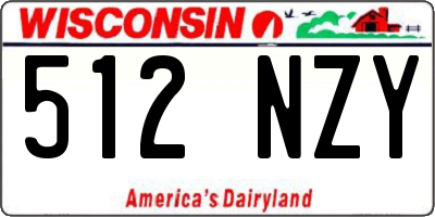 WI license plate 512NZY