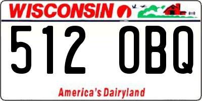 WI license plate 512OBQ