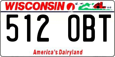 WI license plate 512OBT