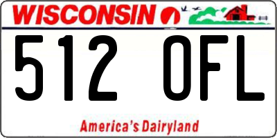 WI license plate 512OFL