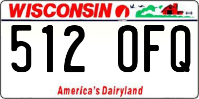 WI license plate 512OFQ